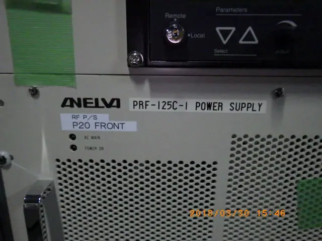 アネルバ ANELVA PRF-125C-1 銘板写真(2/2)