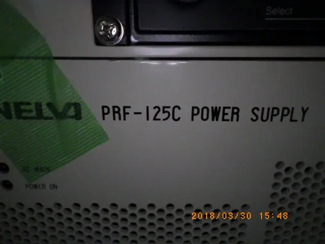 アネルバ ANELVA PRF-125C 銘板写真(2/2)