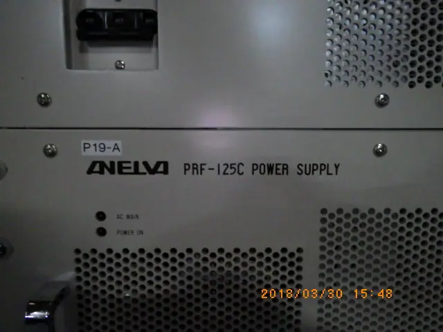 アネルバ ANELVA PRF-125C 銘板写真(2/2)