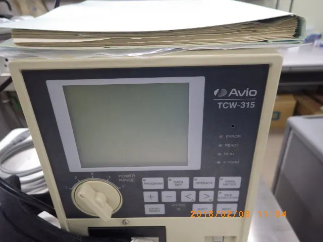 日本アビオニクス AVIO TCW-315 銘板写真(2/2)