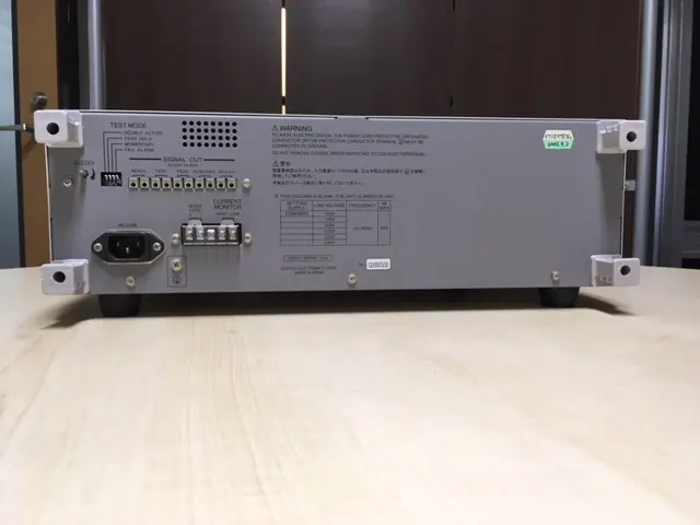 菊水電子工業 Kikusui TOS8870A 銘板写真(2/2)
