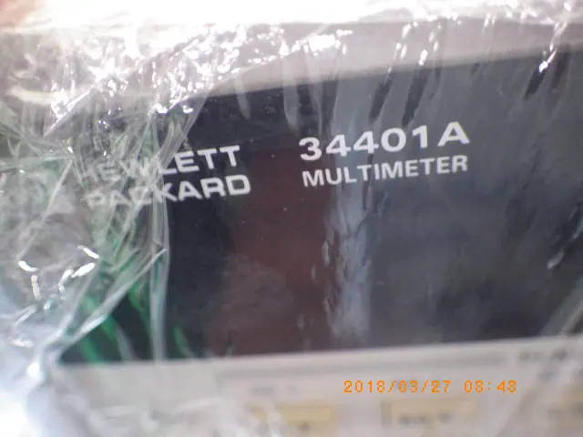 キーサイト(HP/アジレント) Keysight 34401A 銘板写真(2/2)