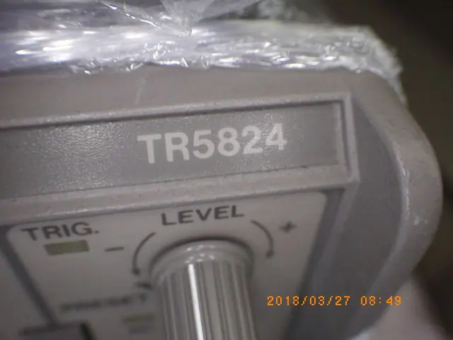 タケダ理研 TR5824 銘板写真(2/2)