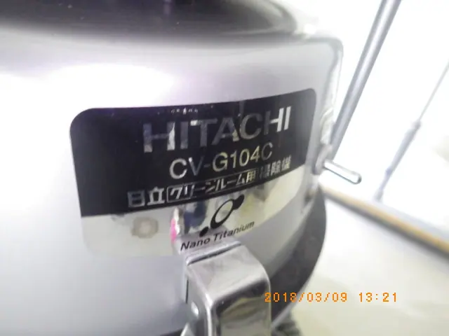 日立 Hitachi CV-G104C 銘板写真(2/2)