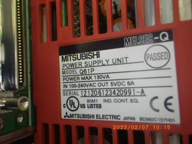 三菱電機 Mitsubishi Q00CPU/Q61P 写真(3/3)