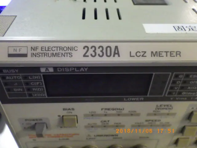 エヌエフ回路設計ブロック NF 2330A 銘板写真(2/2)