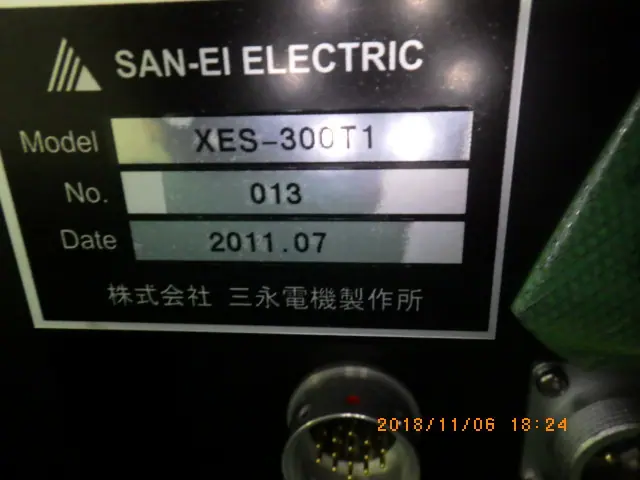 三永電機製作所 SAN-EI ELECTRIC XES-300T1/XEC300M2 銘板写真(2/2)