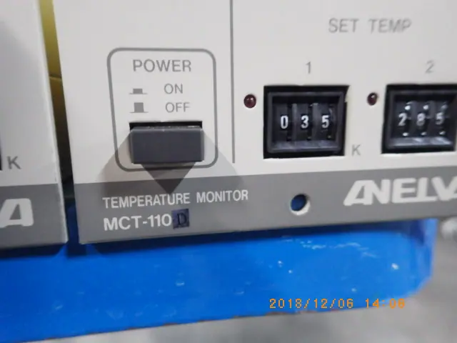 アネルバ ANELVA MCT-110 銘板写真(2/2)