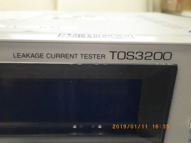 菊水電子工業 Kikusui TOS3200 銘板写真(2/2)