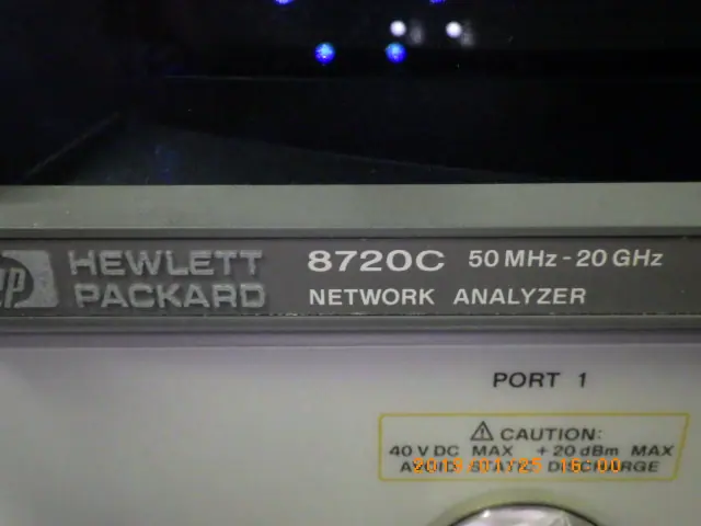 キーサイト(HP/アジレント) Keysight 8720C 銘板写真(2/2)