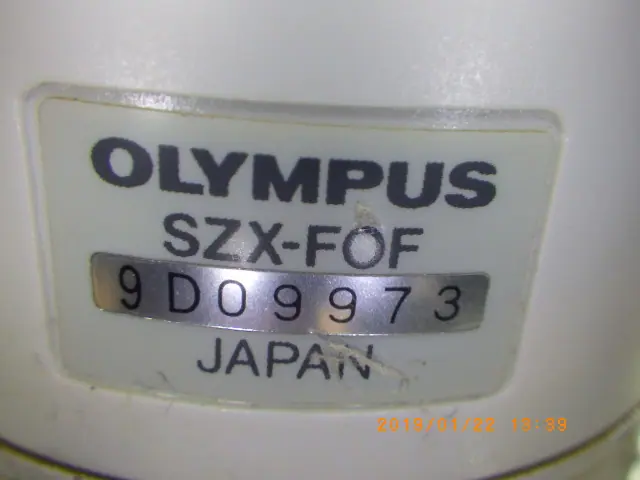 オリンパス Olympus SZX-F0F 銘板写真(2/2)