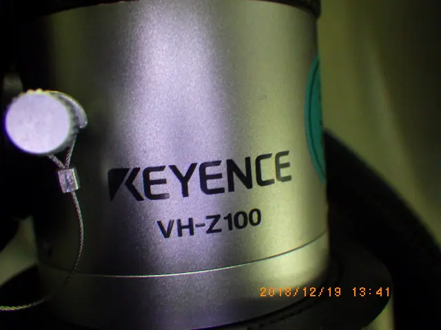 キーエンス Keyence VH-Z100 銘板写真(2/2)