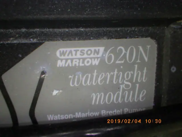 WATSON-MARLOW 620N 銘板写真(2/2)
