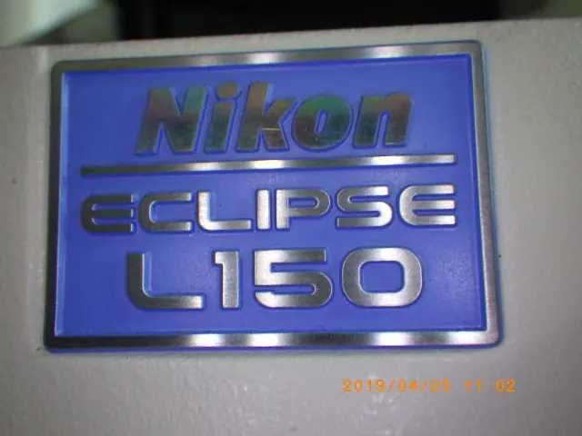 ニコン Nikon ECLIPSE L150 銘板写真(2/2)