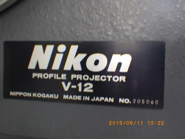 ニコン Nikon V-12 銘板写真(2/2)