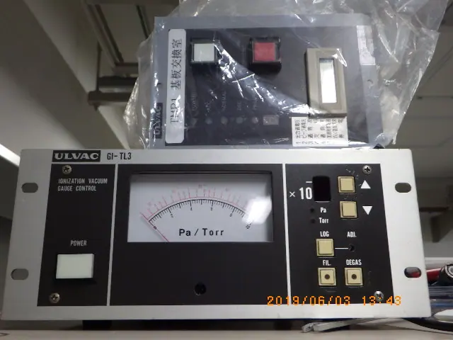 アルバック Ulvac GI-TL3 銘板写真(2/2)