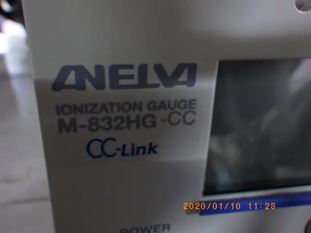 アネルバ ANELVA M-832HG-CC 銘板写真(2/2)