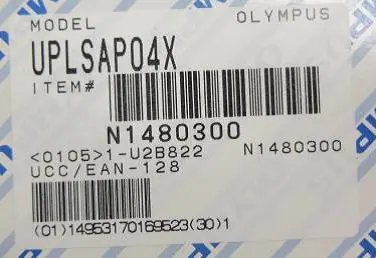 オリンパス Olympus UPLSAP04X 銘板写真(2/2)