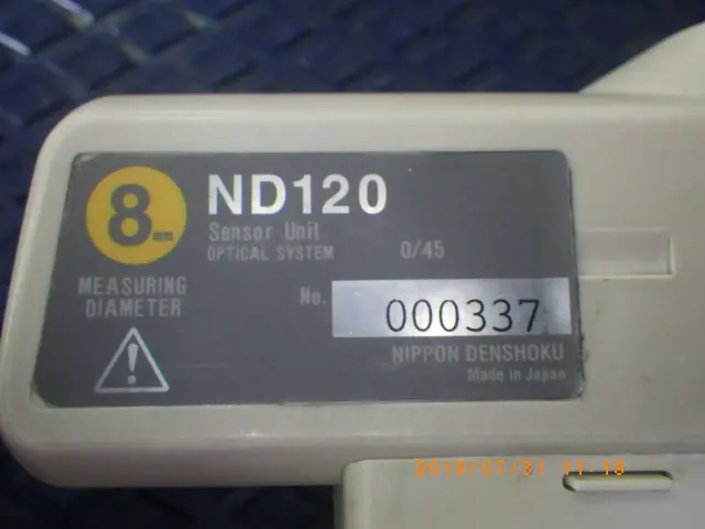 日本電色工業 NF333 銘板写真(2/2)
