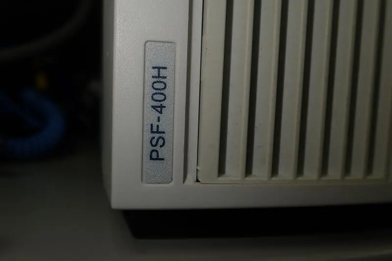 TEXIO(ケンウッド) PSF-400H 銘板写真(2/2)