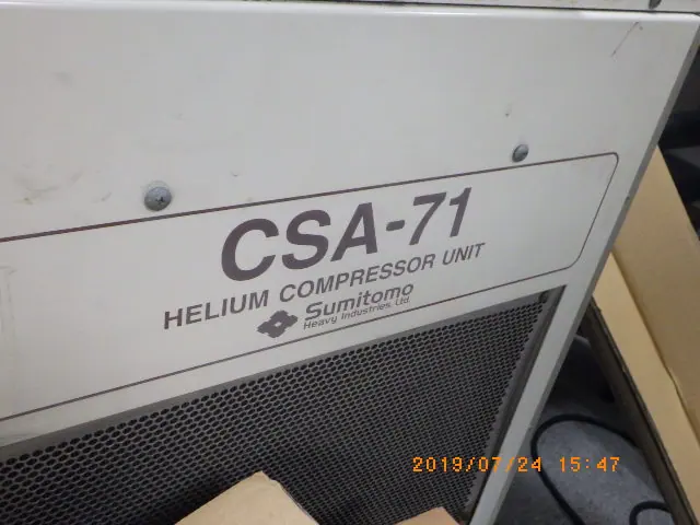 住友重機械工業 Sumitomo Heavy Industries CSA-71A 銘板写真(2/2)