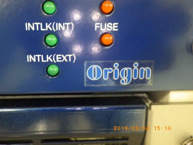 オリジン ORIGIN イオンガンDC電源 銘板写真(2/2)