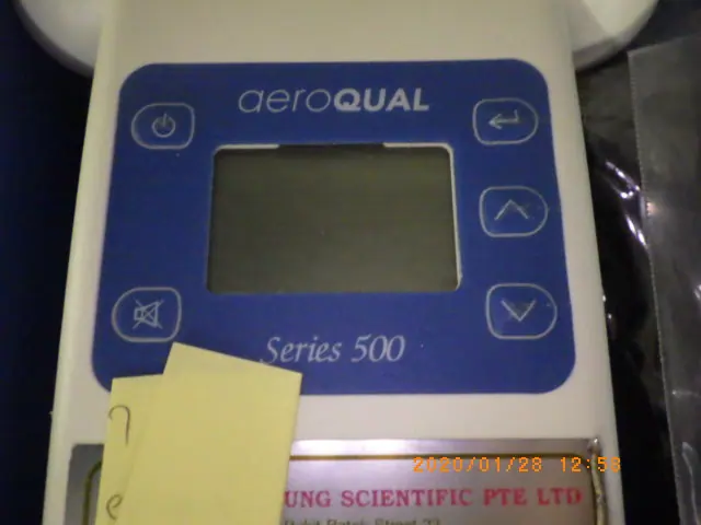 Aeroqual Series 500 銘板写真(2/2)