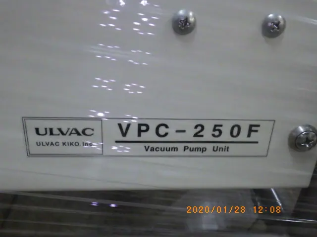 アルバック Ulvac VPC-250F 銘板写真(2/2)
