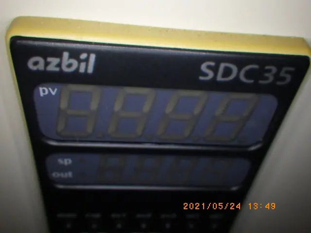アズビル SDC35 銘板写真(2/2)