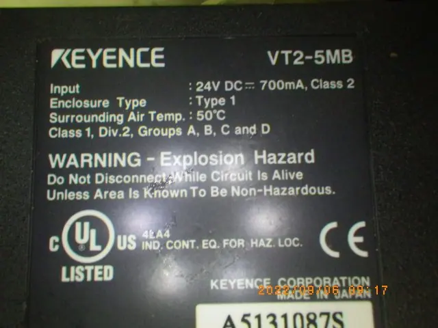 キーエンス Keyence VT2-5MB 写真(5/5)