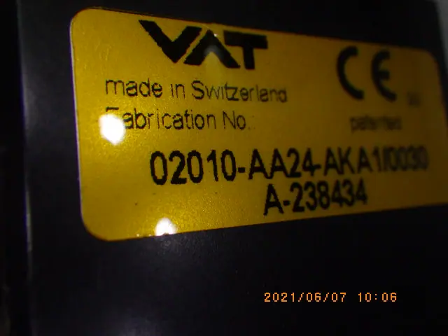 VAT 02110-AA24-AQW1/0057 銘板写真(3/4)