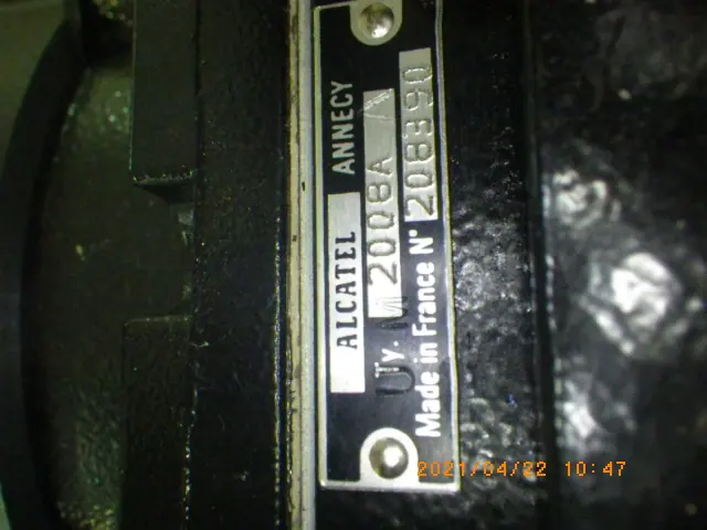 アルカテル Alcatel 2008A 銘板写真(2/2)