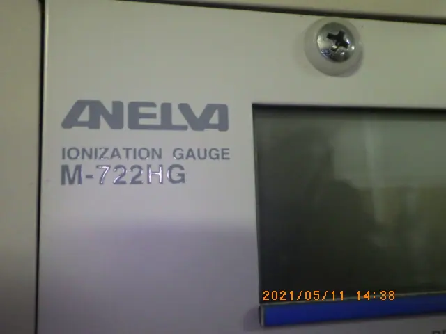 アネルバ ANELVA M-722HG 銘板写真(2/2)