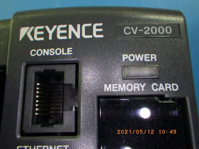 キーエンス Keyence CV-2000 銘板写真(2/2)