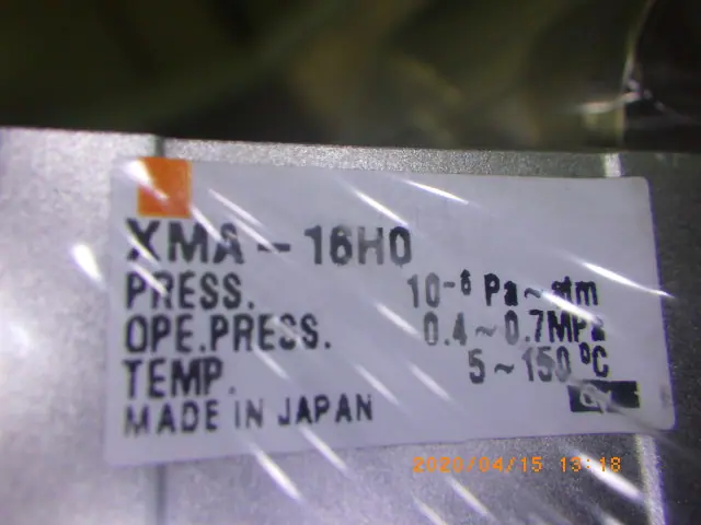 SMC XMA-16H0 銘板写真(2/2)