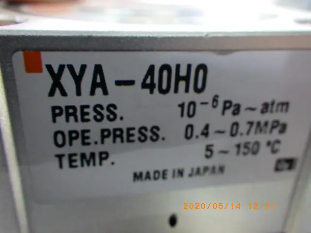 SMC XYA-40H0 銘板写真(2/2)