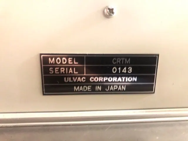 アルバック Ulvac CRTM 写真(3/4)