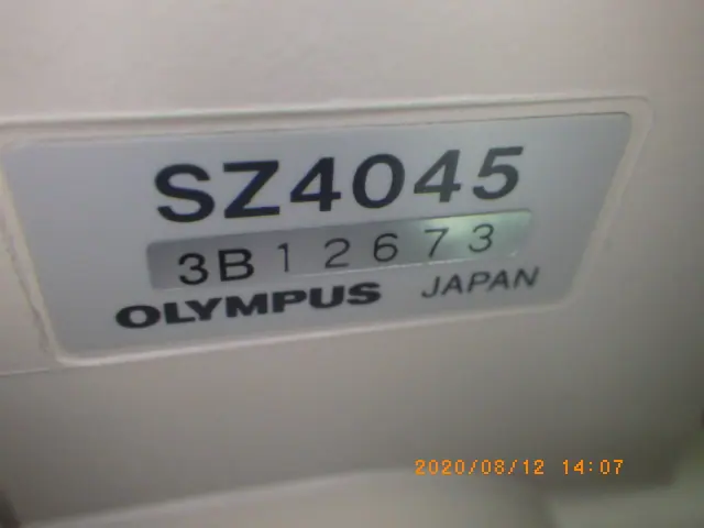 オリンパス Olympus SZ4045 銘板写真(2/2)
