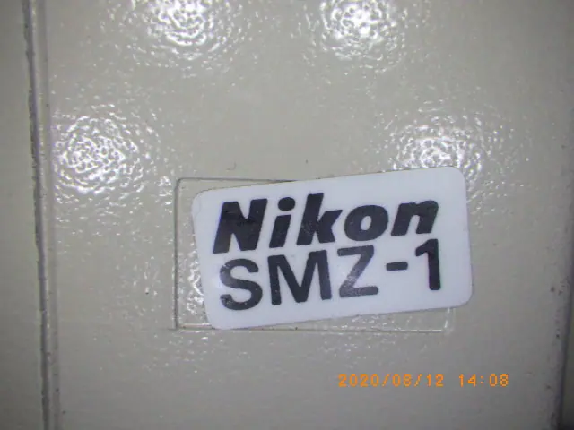 ニコン Nikon SMZ-1 銘板写真(2/2)