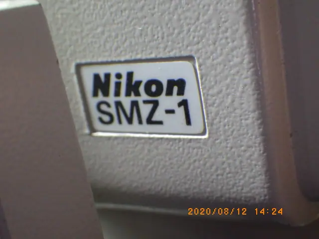 ニコン Nikon SMZ-1 銘板写真(2/2)