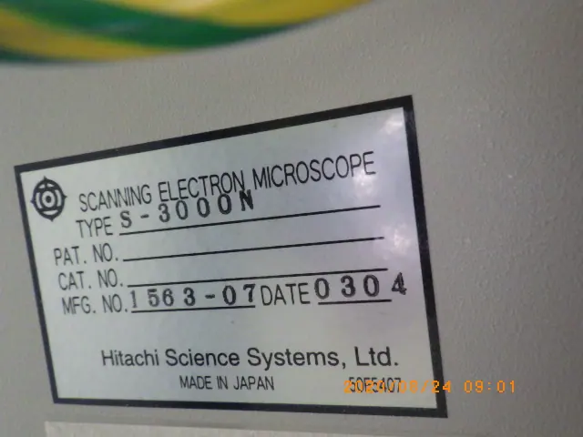 日立 Hitachi S-3000N 銘板写真(2/2)