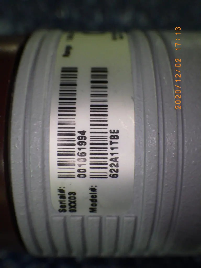 MKS 622A11TBE 銘板写真(2/2)