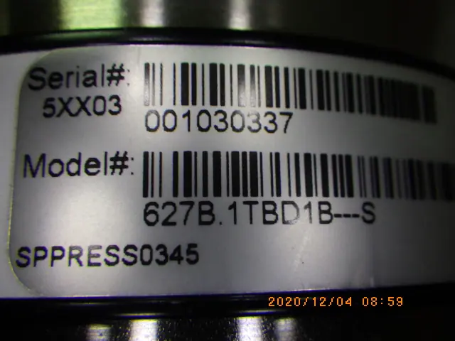 MKS 627B.1TBD1B 銘板写真(2/2)
