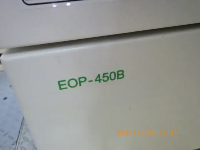 アズワン As one EOP-450B 銘板写真(2/2)