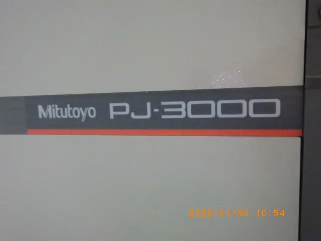 ミツトヨ Mitutoyo PJ-3000 銘板写真(2/2)