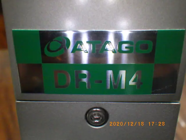 アタゴ Atago DR-M4 銘板写真(2/2)