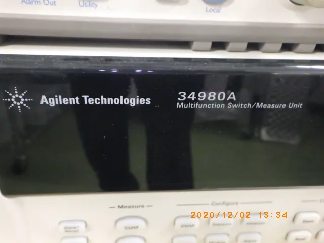 キーサイト(HP/アジレント) Keysight 34980A 銘板写真(2/2)