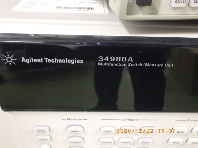 キーサイト(HP/アジレント) Keysight 34980A 銘板写真(2/2)