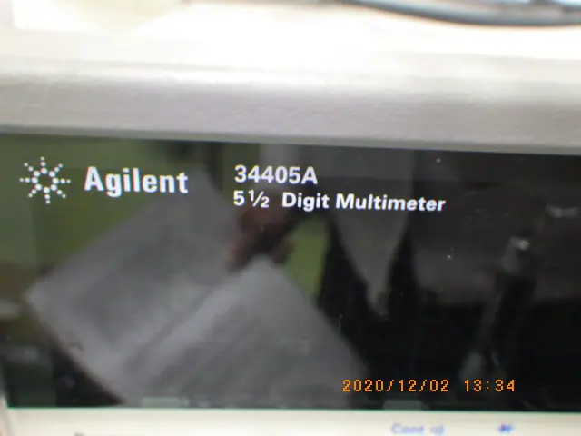 キーサイト(HP/アジレント) Keysight 34405A 銘板写真(2/2)