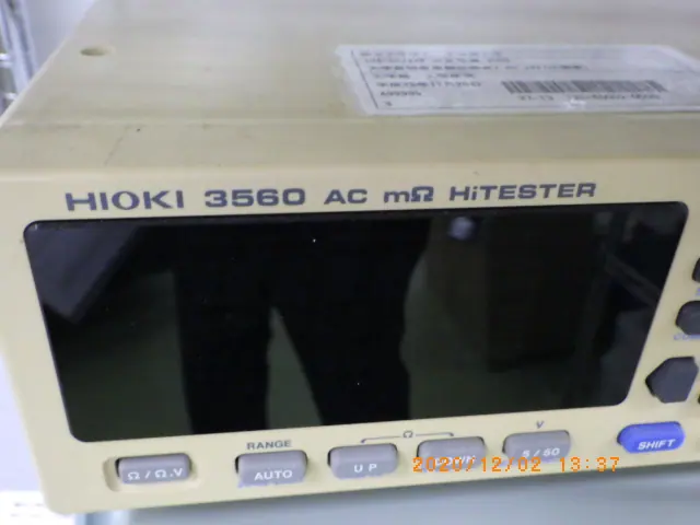 日置電機 Hioki 3560 銘板写真(2/2)